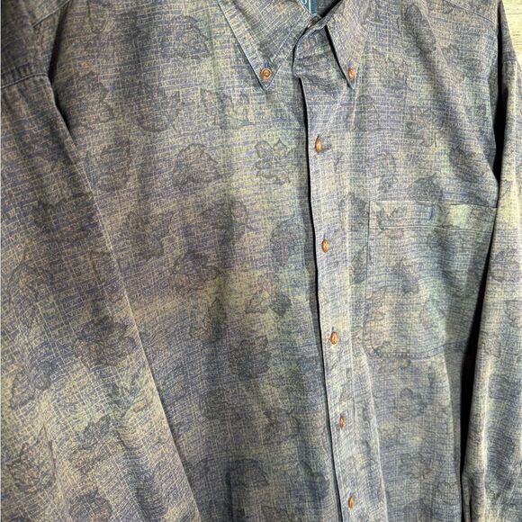 Vintage Chaps Ralph Lauren Leaves Shirt - Picture 3 of 7